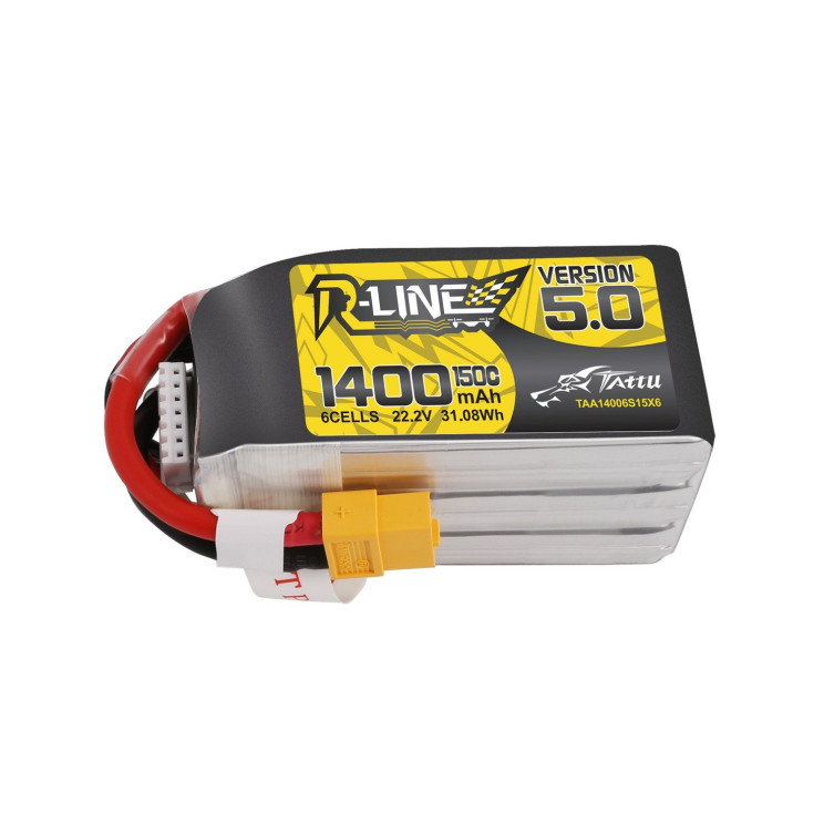 Батарея Tattu R-Line 6S 1400mAh 22.2V 150C V5.0 XT60