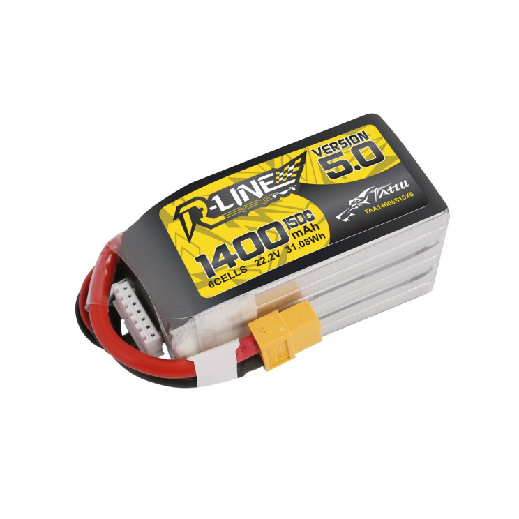Батарея Tattu R-Line 6S 1400mAh 22.2V 150C V5.0 XT60 - 1