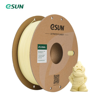 Filament (plastic) for 3D printer eSUN PLA-Matte 1.75mm, 1kg - Almond Yellow