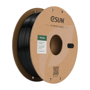 Filament (plastic) for 3D printer eSUN TPU-95A 1.75mm, 1kg - Black