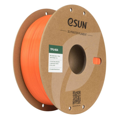 Filament (plastic) for 3D printer eSUN TPU-95A 1.75mm, 1kg - Orange