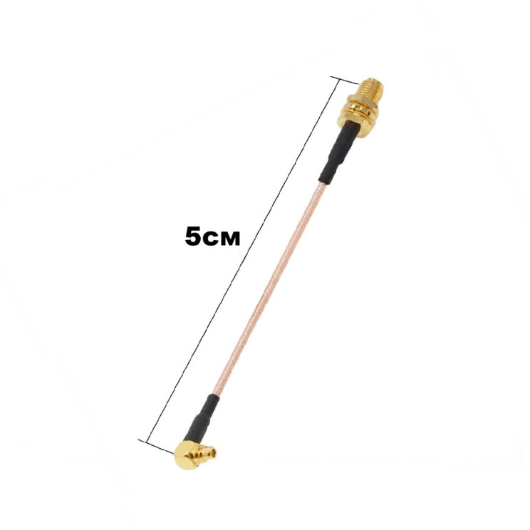 Антенный переходник SMA F - MMCX M90 (5см/6cм) - 4