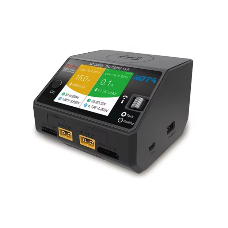Зарядний пристрій HOTA D6 Pro AC 200W DC 650W - 1