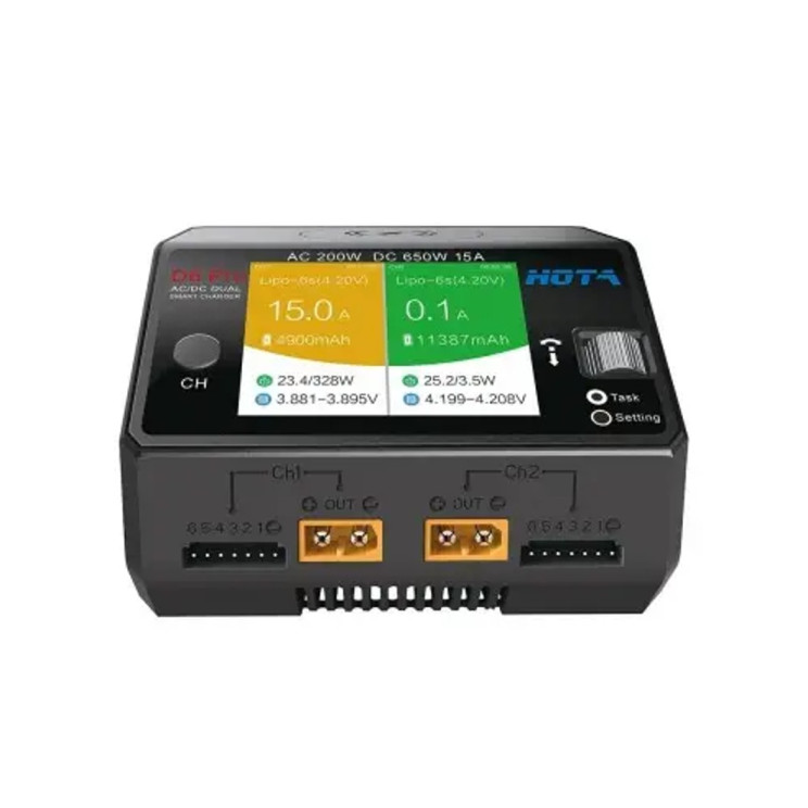 Зарядний пристрій HOTA D6 Pro AC 200W DC 650W - 2