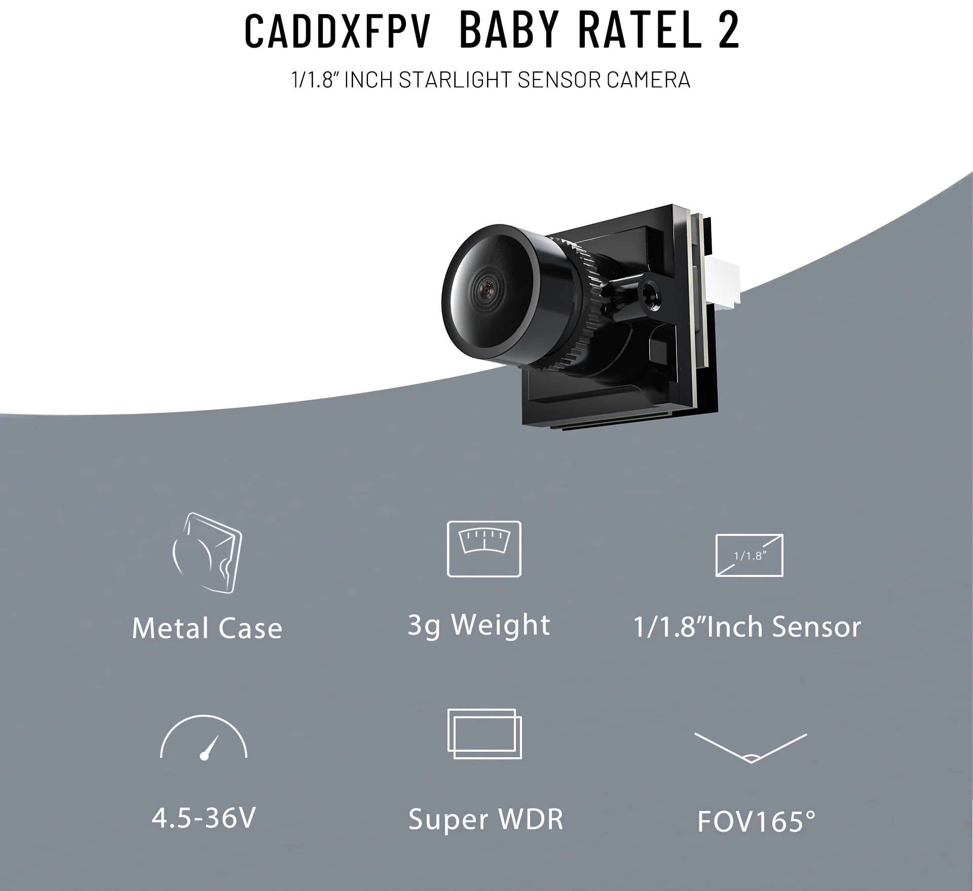 Камера Caddx Baby Ratel 2 | купити в інтернет-магазин FPVUA