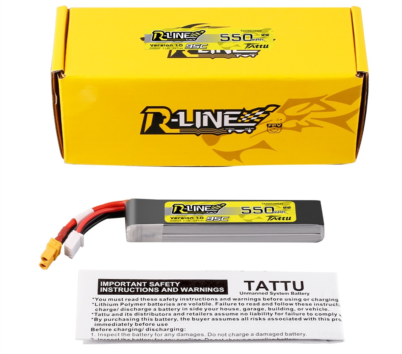 Tattuu R Line Logo Батарея Tattu R-Line 2S 550mAh 7.4V 95C XT30 | купити в інтернет ...