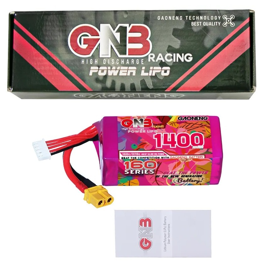 Батарея GNB 4S 1400mAh 14.8V 160C/320C XT60 | купити в інтернет-магазин ...